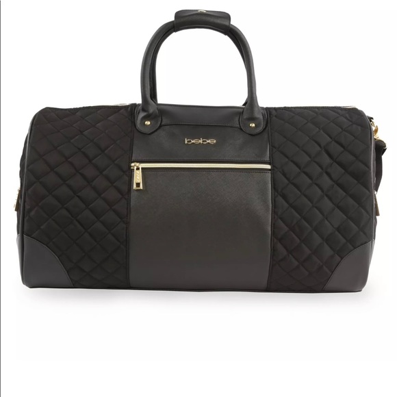 bebe Handbags - BeBe Mandy black weekender bag